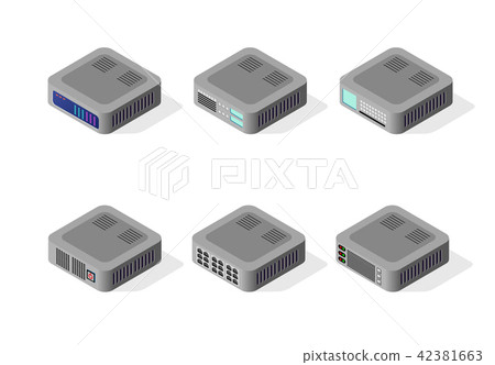 Computer set of cloud storage Computer set of cloud storage 42381663