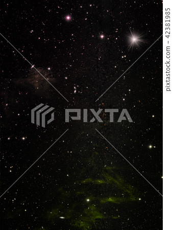 Small part of an infinite star field. 3D rendering 42381985
