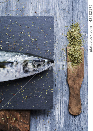 raw fresh mackerel 42382172