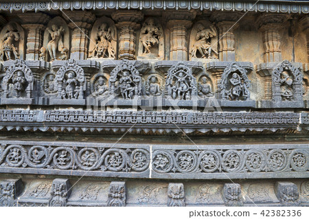 Decorative friezes, Chennakeshava temple, Belur 42382336