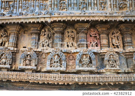 Decorative friezes, Chennakeshava temple, Belur 42382912