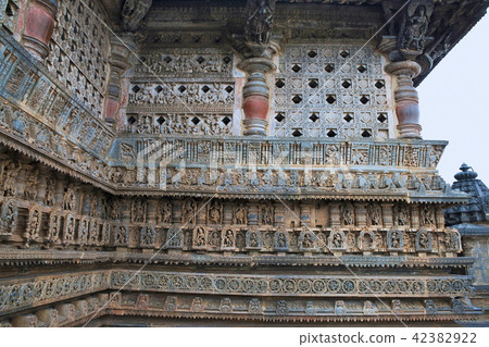 Decorative friezes, Chennakeshava temple, Belur Decorative friezes, Chennakeshava temple, Belur 42382922