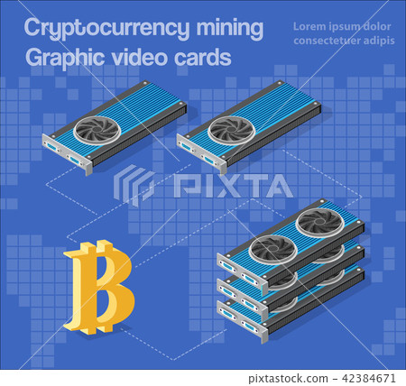 Video card set of mining bitcoin Video card set of mining bitcoin 42384671