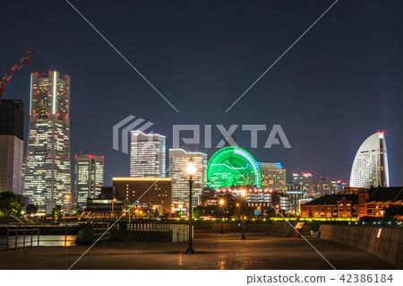 Yokohama Minato Mirai night view Yokohama Minato Mirai night view 42386184