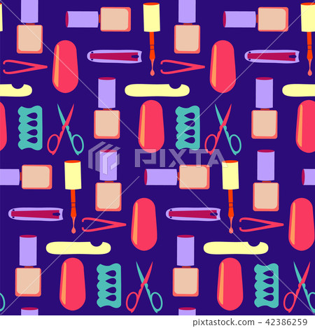 Personal nail pedicure and manicure background Personal nail pedicure and manicure background 42386259