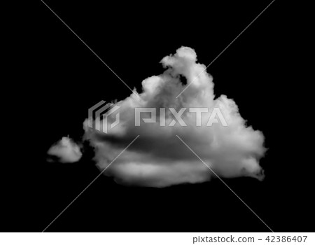 Clouds isolated on black background. 42386407