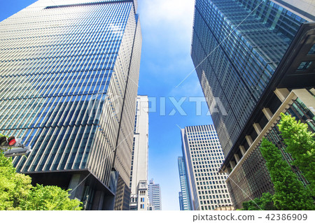 Landscape of the office area with green Landscape of the office area with green 42386909
