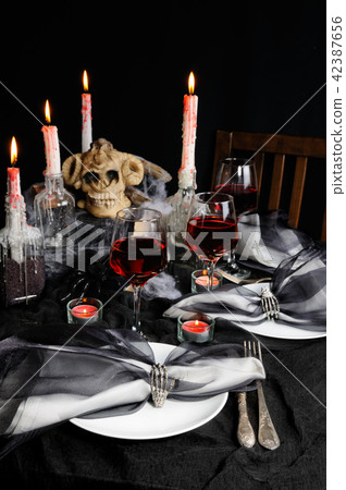 Table setting for Halloween Table setting for Halloween 42387656