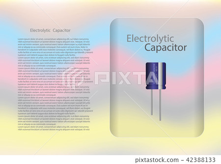 Electrolytic capacitor diagram. 42388133