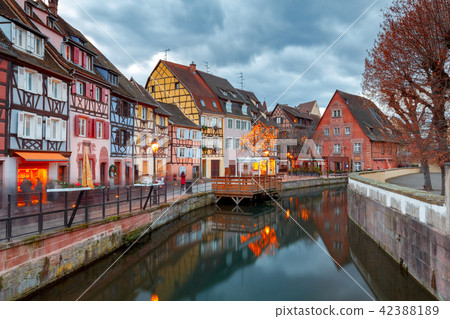 Colmar. The old half-timbered houses. Colmar. The old half-timbered houses. 42388189