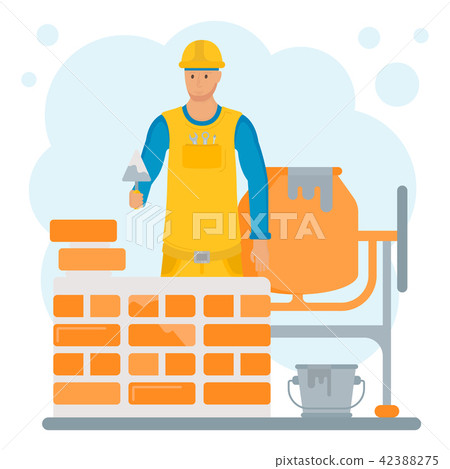 Vector Illustration of Builder. 42388275