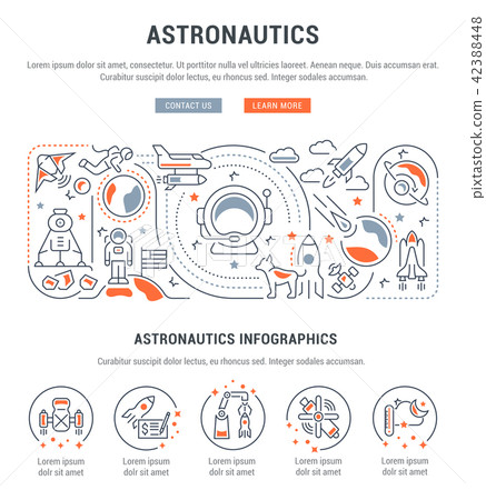Linear Banner of Astronautics. Linear Banner of Astronautics. 42388448