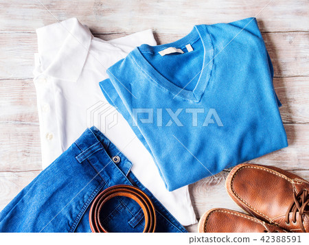 Man's clothes and leather accessories 42388591