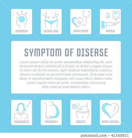 Website Banner of Symptom of Disease. 42388921