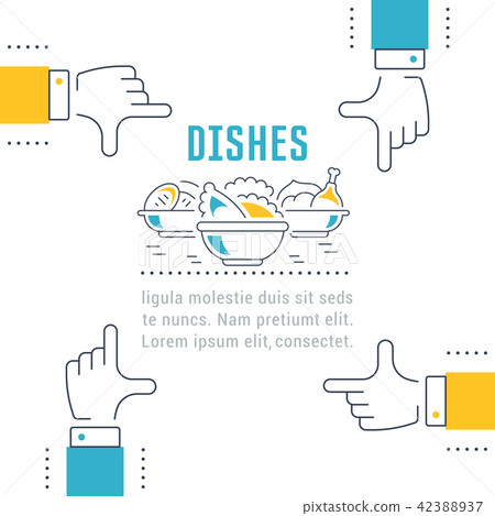 Website Banner and Landing Page of Dishes. 42388937