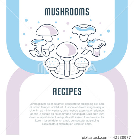 Website Banner and Landing Page of Mushrooms. Website Banner and Landing Page of Mushrooms. 42388977