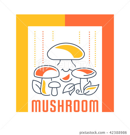 Website Banner and Landing Page of Mushrooms. 42388986
