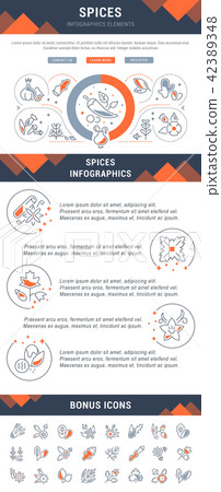 Website Banner and Landing Page of Spices. 42389348