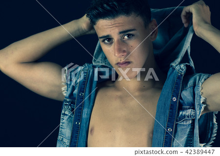 Close up of a 16 Y Boy Close up of a 16 Y Boy 42389447