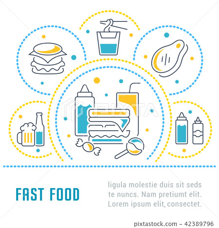 Website Banner and Landing Page of Fast Food. Website Banner and Landing Page of Fast Food. 42389796