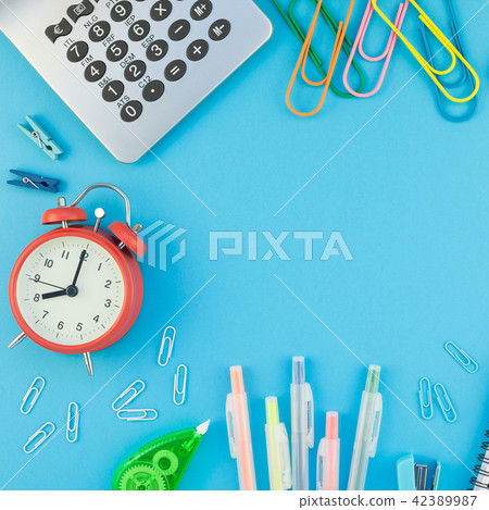 Top view back to school concept Top view back to school concept 42389987