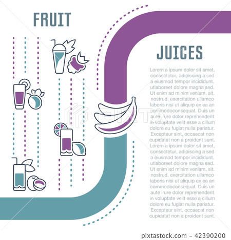 Website Banner and Landing Page of Fruit Juices. Website Banner and Landing Page of Fruit Juices. 42390200
