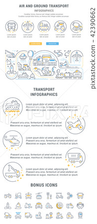 Website Banner of Air and Ground Transport. Website Banner of Air and Ground Transport. 42390662