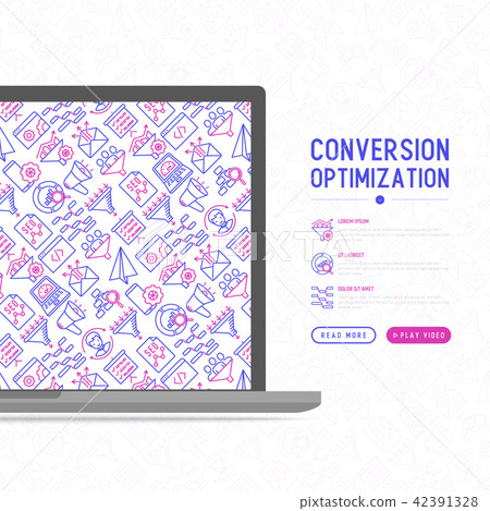 Conversion optimization concept - Stock Illustration [42391328] - PIXTA