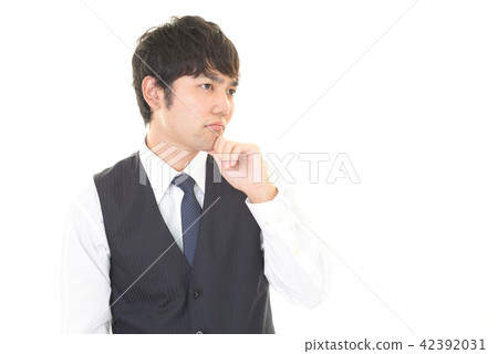Worried businessman Worried businessman 42392031