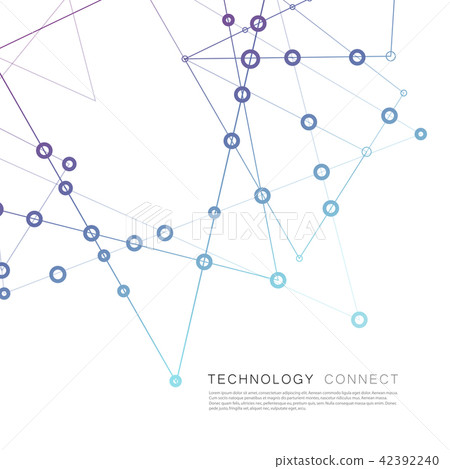 Molecules concept design with connecting dots and lines, neurons and nervous system Molecules concept design with connecting dots and lines, neurons and nervous system 42392240