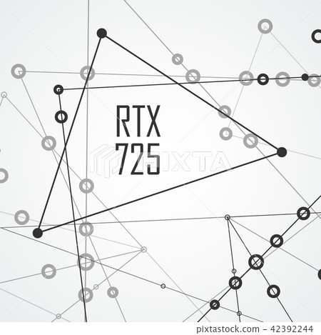 Graphic background molecule and communication with connection dots and lines 42392244