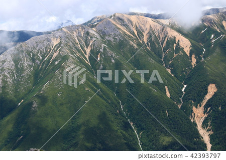 Mountains from the summit of Northern Alps Yakushi-dake Akadakeake Mountains from the summit of Northern Alps Yakushi-dake Akadakeake 42393797