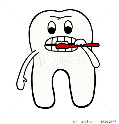 牙齒刷牙 42393877