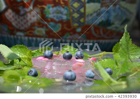 Ryo Image Material，Ice，Herb，Edible Walla War，Blueberry 42393930