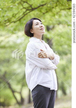 Life, Park, Middle-aged, Korean 42394383