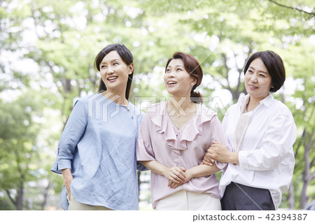 Life, Park, Friends, Middle-aged, Korean 42394387