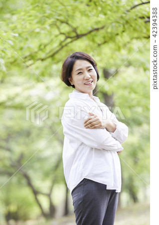Life, Park, Middle-aged, Korean 42394388