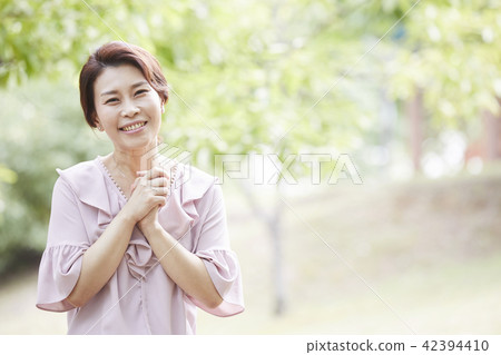 Life, Park, Middle-aged, Korean 42394410