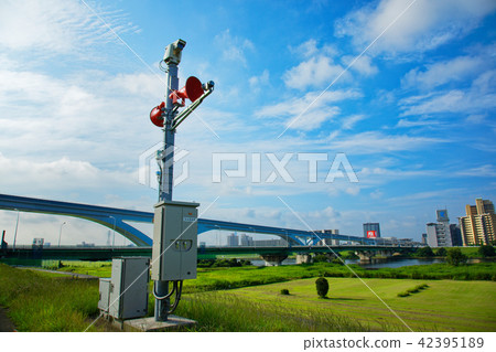 Arakawa bank on disaster management radio chime and fan bridge 42395189