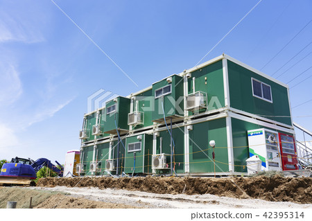 Construction site temporary housing Construction site temporary housing 42395314