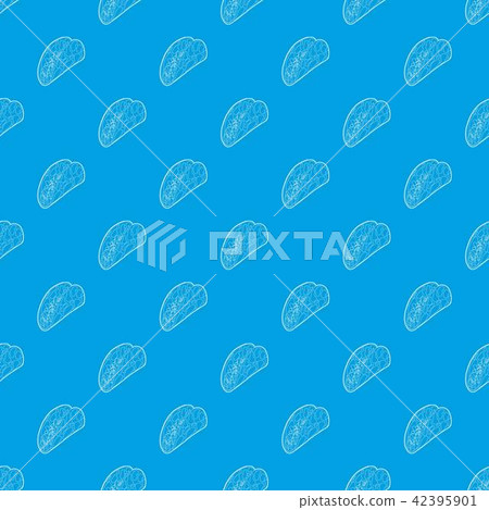 Kebab pattern vector seamless blue Kebab pattern vector seamless blue 42395901