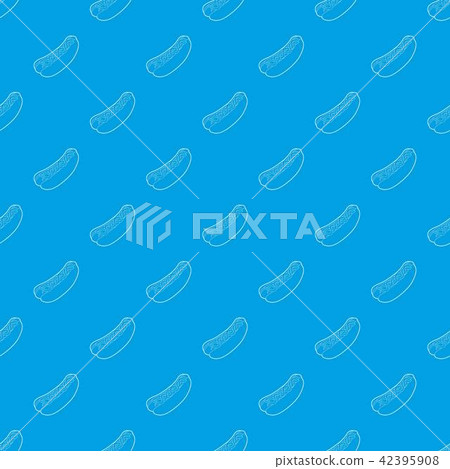 Hot dog pattern vector seamless blue 42395908