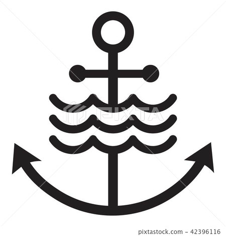 Anchor symbol icon, simple style 42396116