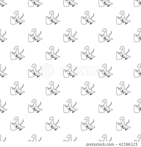 Standing lizard icon, outline style Standing lizard icon, outline style 42396123