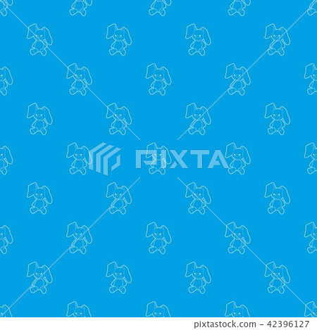 Soft toy pattern vector seamless blue Soft toy pattern vector seamless blue 42396127