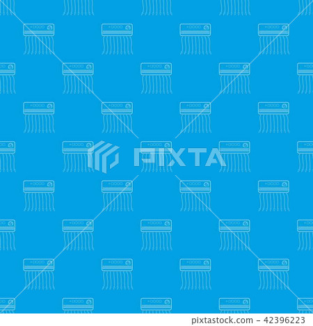 Wall heater pattern vector seamless blue Wall heater pattern vector seamless blue 42396223