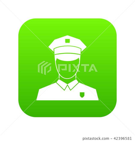 Pilot icon digital green 42396581