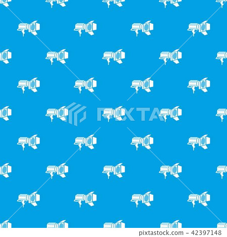Spotlight pattern vector seamless blue - Stock Illustration [42397148 ...