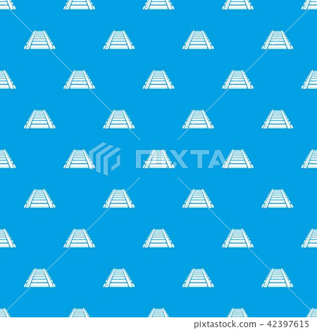 Railway pattern vector seamless blue Railway pattern vector seamless blue 42397615