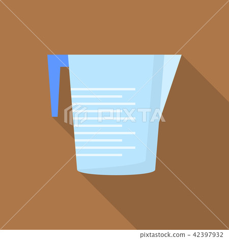 Plastic jug icon, flat style 42397932
